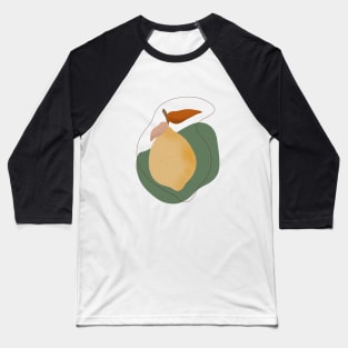 Modern Lemon, Fruit illustration Baseball T-Shirt